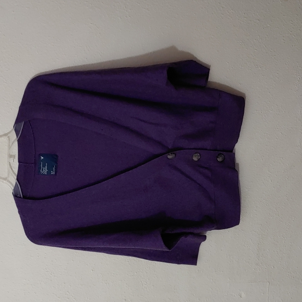 American Eagle Outfitters Women's Size Small 100% Cotton 3/4 Sleeve Cardigan
